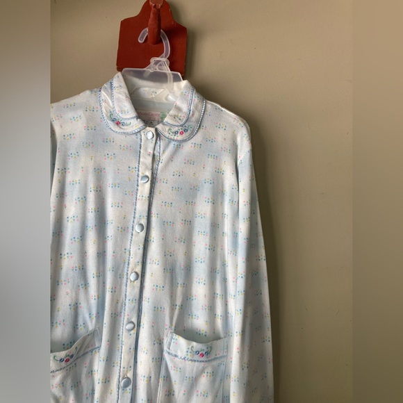 Vintage Moondance Blue & White Pajama Set L NWT - Picture 3 of 9